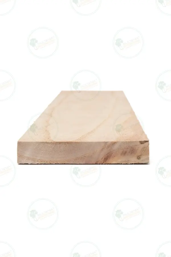 Доска из павловнии переменной ширины 2500x120-220x30mm сорт A